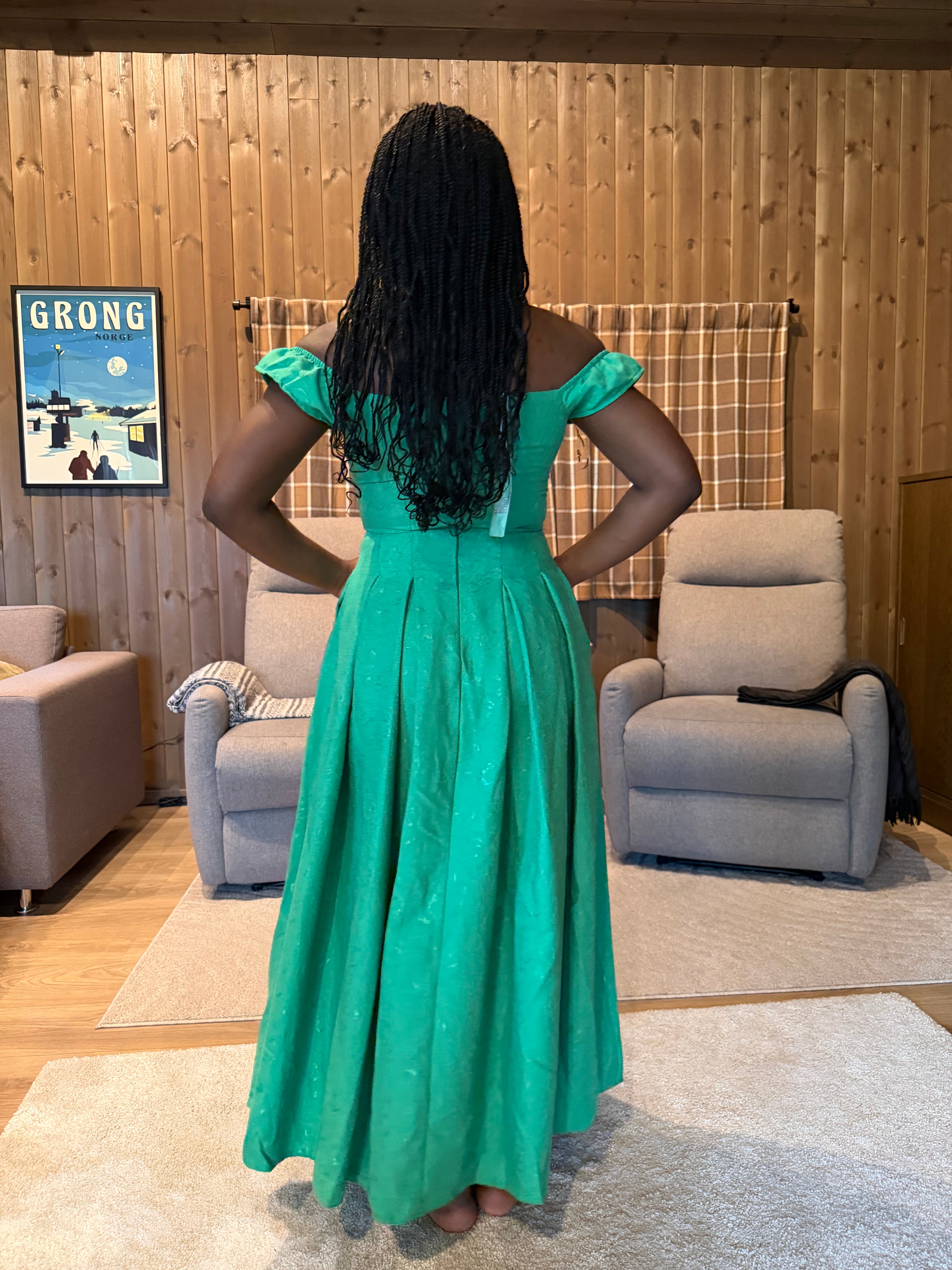 Off-Shoulder Royal Dress