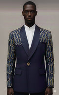 Bespoke navy blue tuxedo (Pre-order)