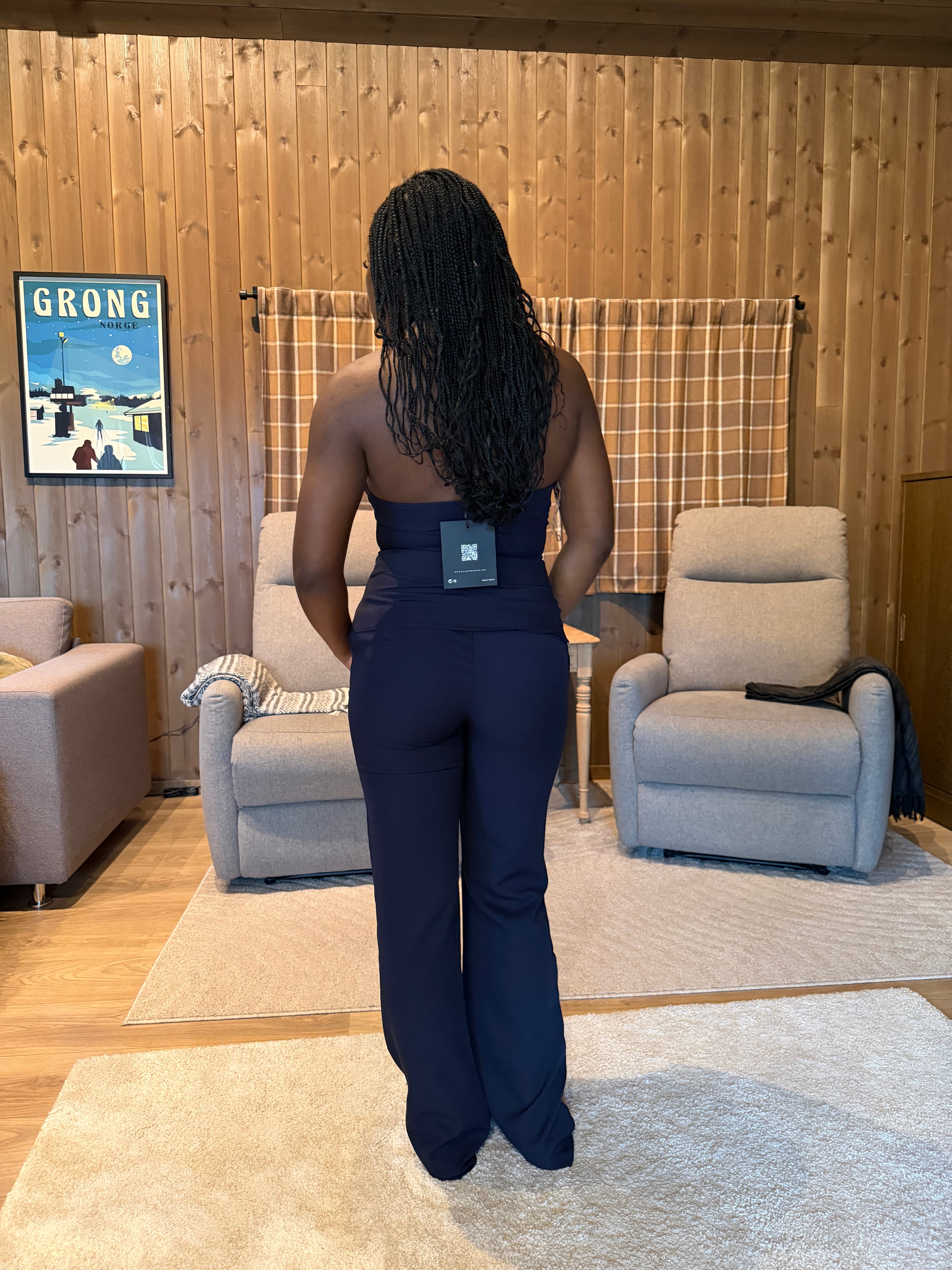 Elegant Halter Neck Two-Piece Set