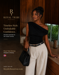 Royal Black Elegant One Shoulder Slim Fit Blouse