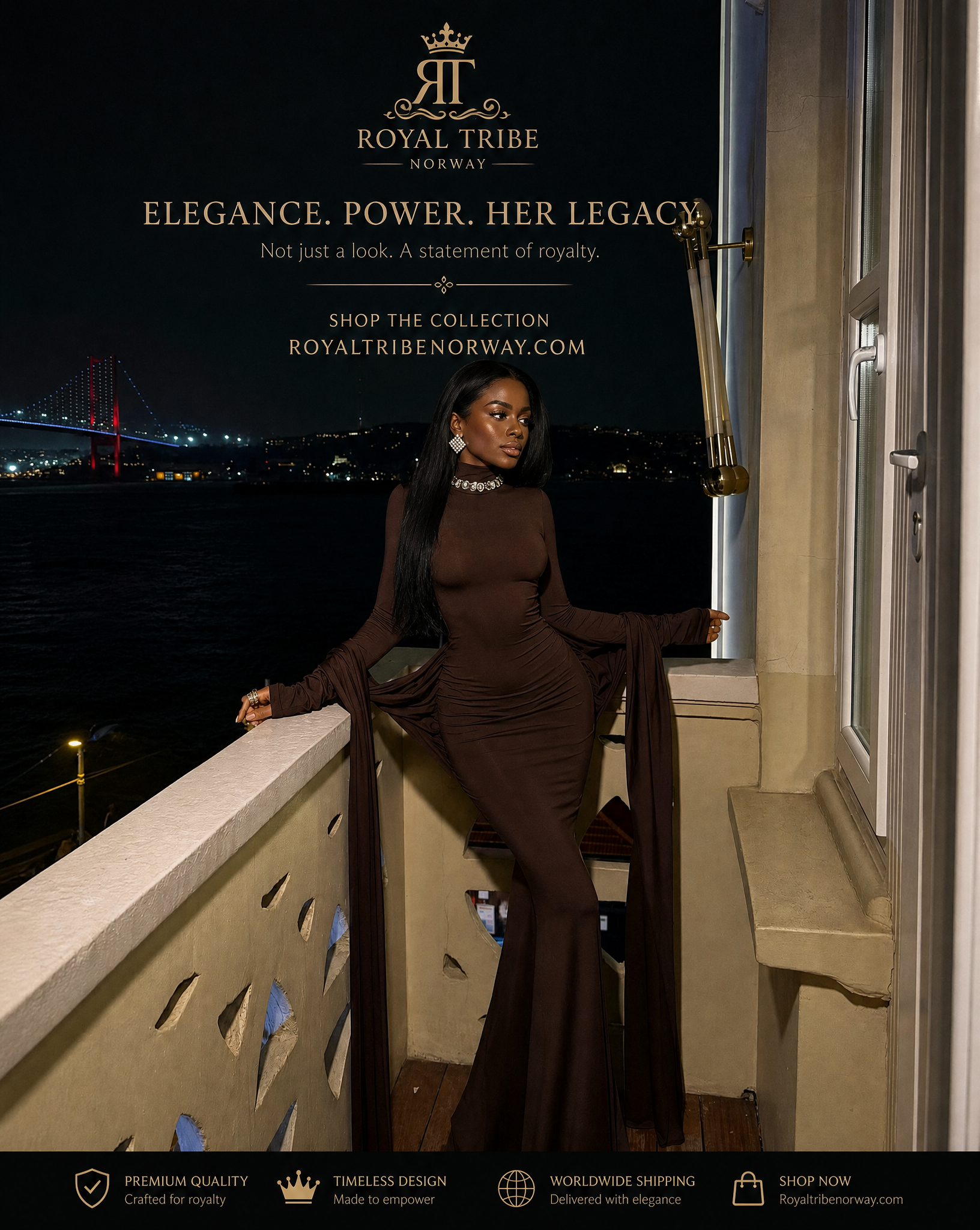 Royal Brown Sexy Elegant Formal Glam Bodycon Dress