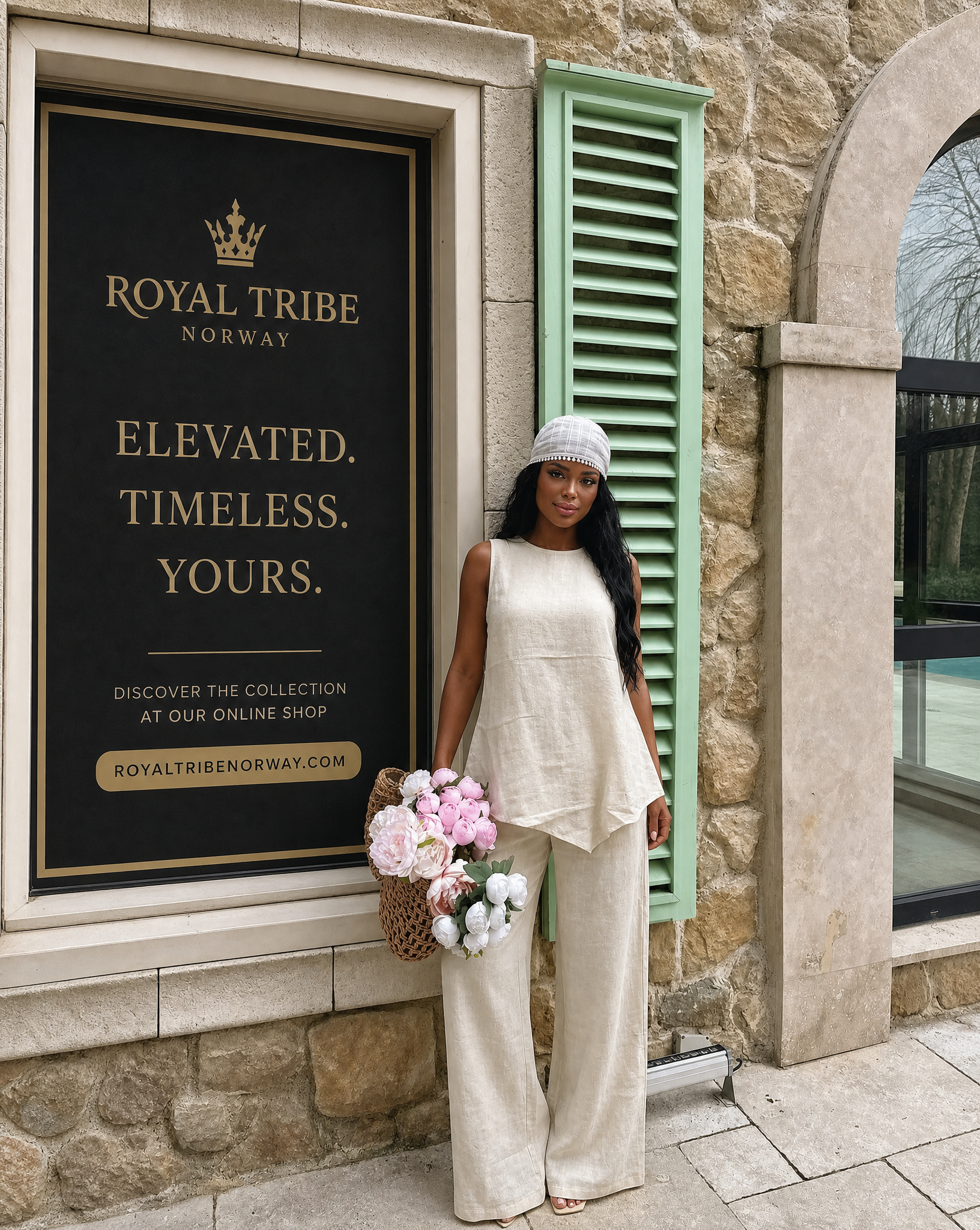 Royal Beige Casual Modest Elegant Boho Set