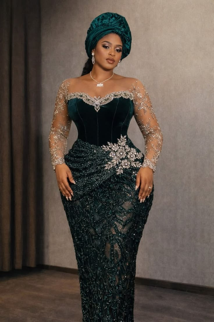 Emerald Majesty Couture Gown (Pre-Order) – Royal Tribe Norway